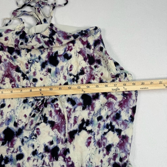 Greylin Halter Maxi Dress Womens Size Small Multi Color Print Tie Waist - Picture 8 of 10
